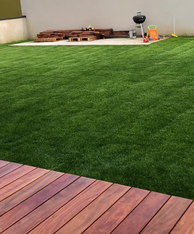 Terrasse jardin barbecue